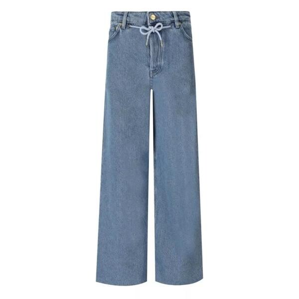 

Джинсы light wide leg jeans Ganni, синий