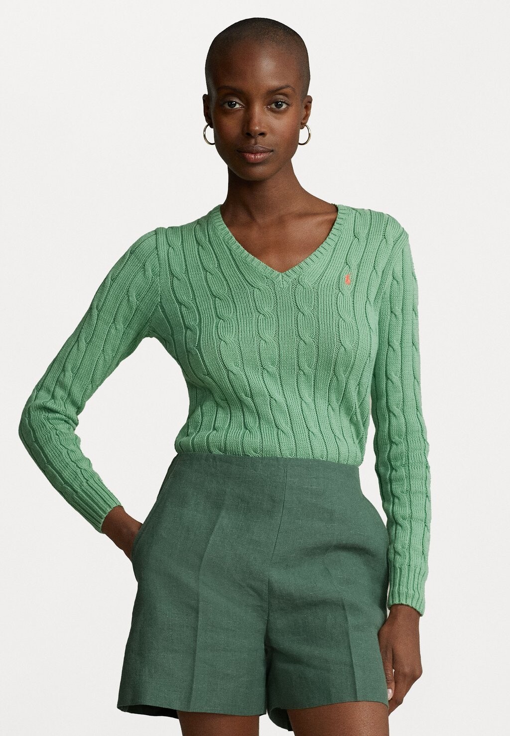 

Свитер Polo Ralph Lauren Kimberly Long Sleeve, темно-зеленый
