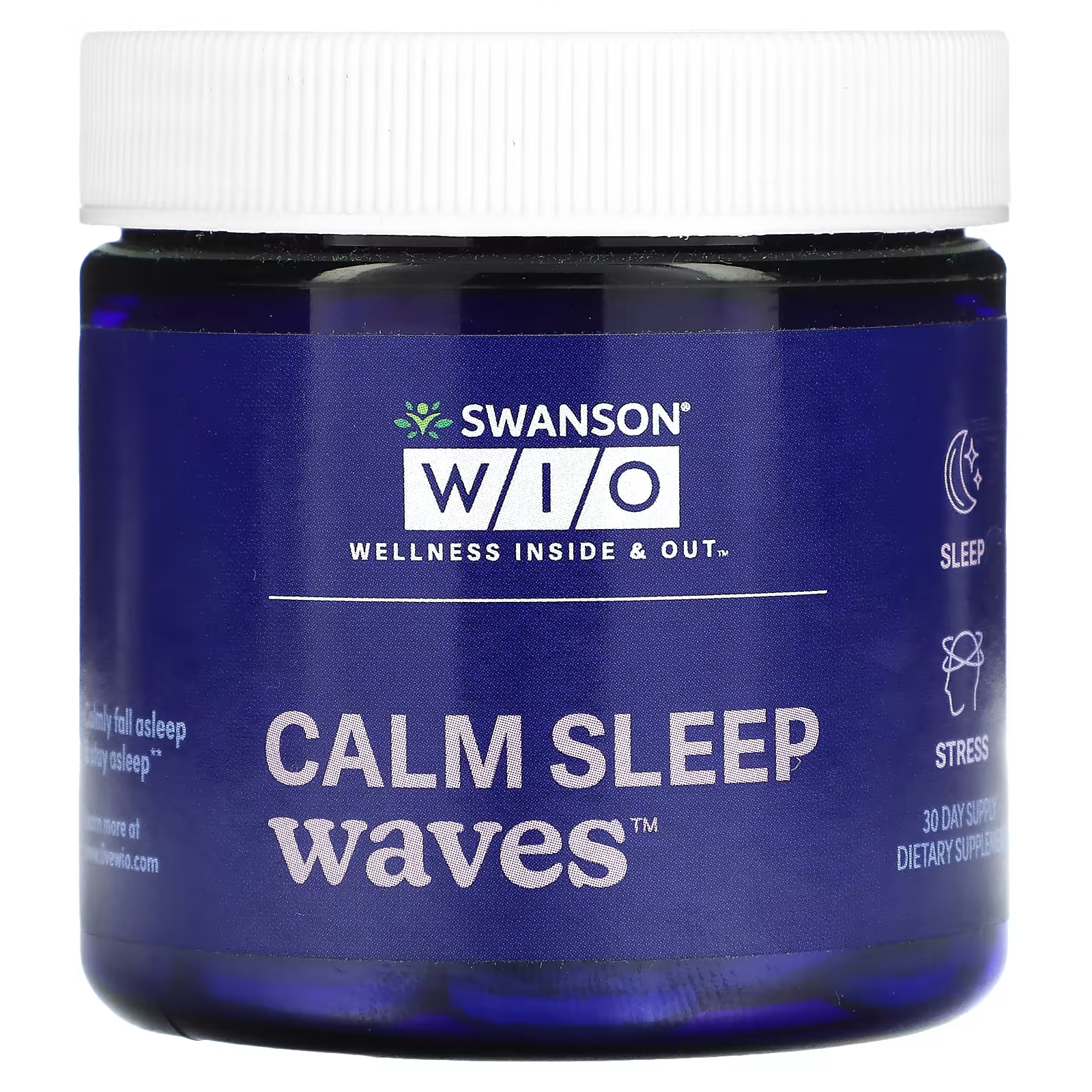 Пищевая добавка Swanson WIO Calm Sleep Waves, 30 таблеток цена и фото