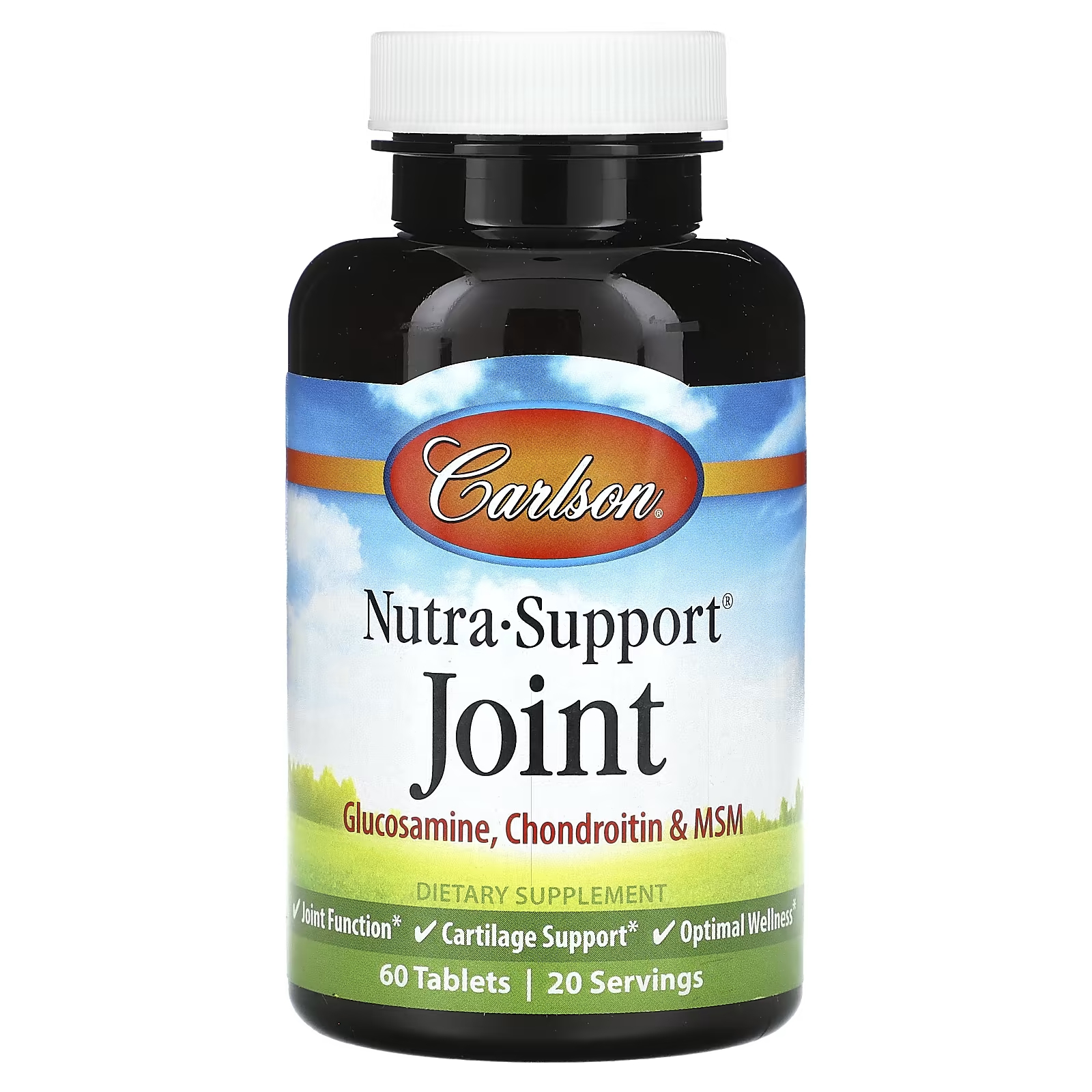 Пищевая добавка Carlson Nutra-Support Joint, 60 таблеток пищевая добавка nutrabio labs глюкозамин хондроитин и мсм 120 капсул