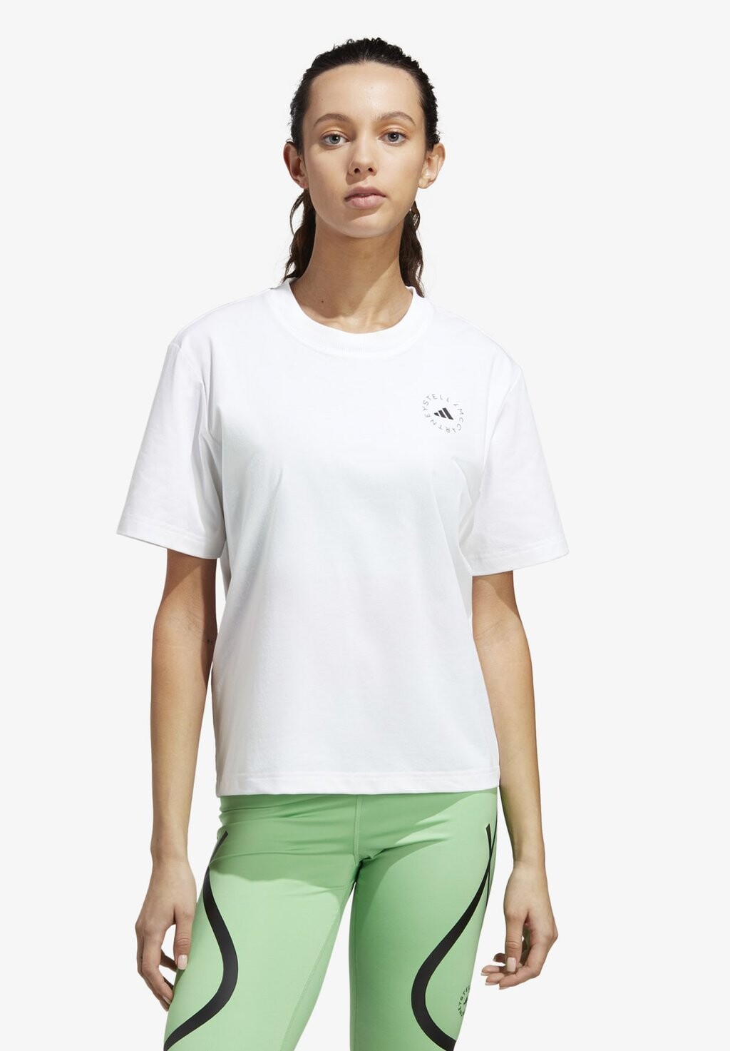 

Базовая футболка adidas by Stella McCartney, белый
