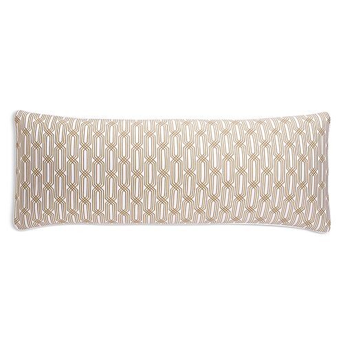 

Итальянская декоративная подушка с вышивкой Tivoli, 14 x 36 дюймов Hudson Park Collection, цвет Tan/Beige