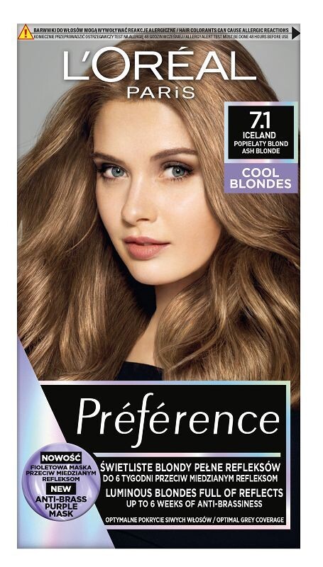 

L’Oréal Preference L 7.1 Iceland краска для волос, 1 шт.