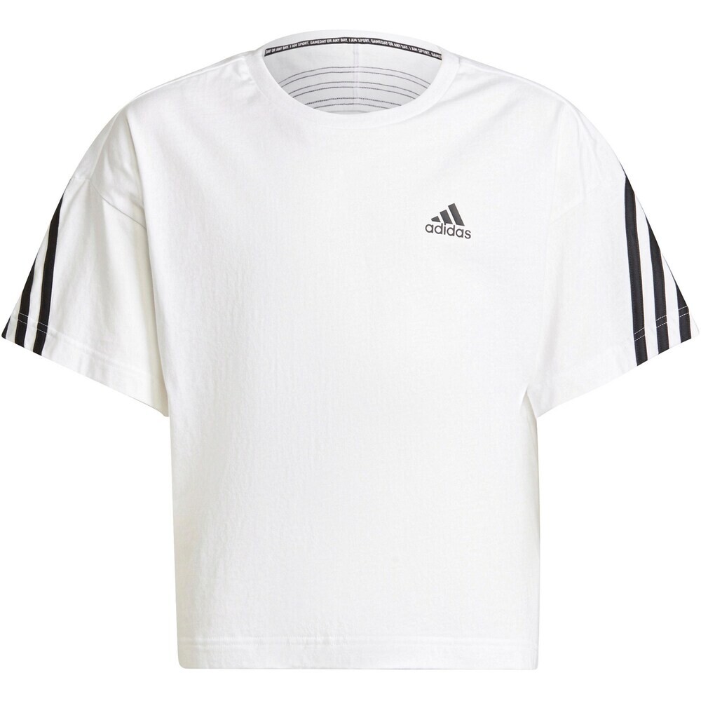 

Рубашка для выступлений Adidas Organic Future Icons 3-Stripes Loose, белый