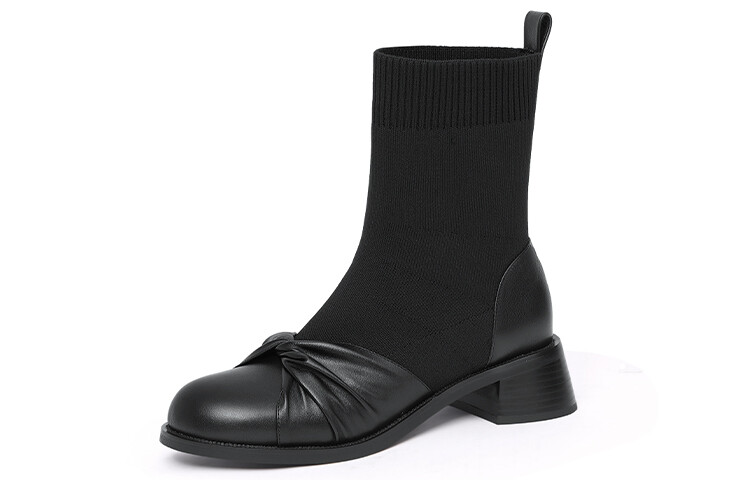 

Ботильоны женские Lily Wei, цвет Black Fleece-lined