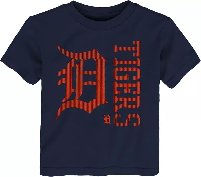 

Outerstuff Темно-синяя футболка MLB Team для малышей Detroit Tigers Impact