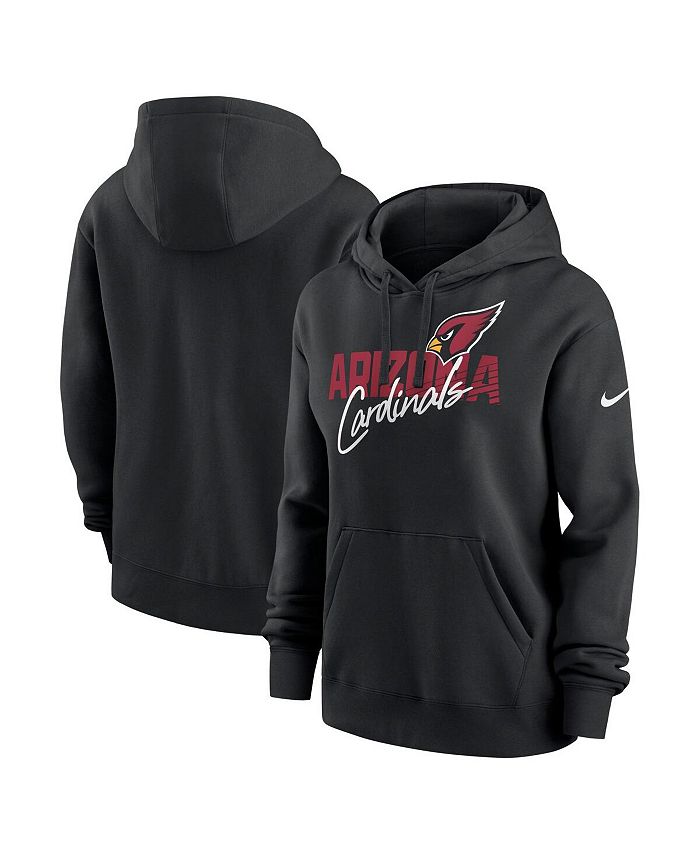 

Женский флисовый пуловер с капюшоном черного цвета Arizona Cardinals Wordmark Club Nike, черный