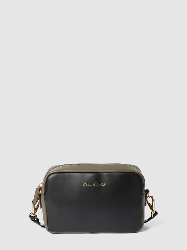 

Сумка через плечо с аппликацией этикетки, модель MILD Valentino, черный