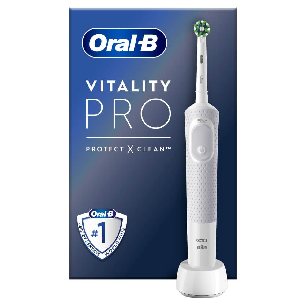 Oral-B Vitality Pro Protect X Clean White электрическая зубная щетка, 1 шт.  – заказать по выгодной цене из-за рубежа в «CDEK.Shopping»