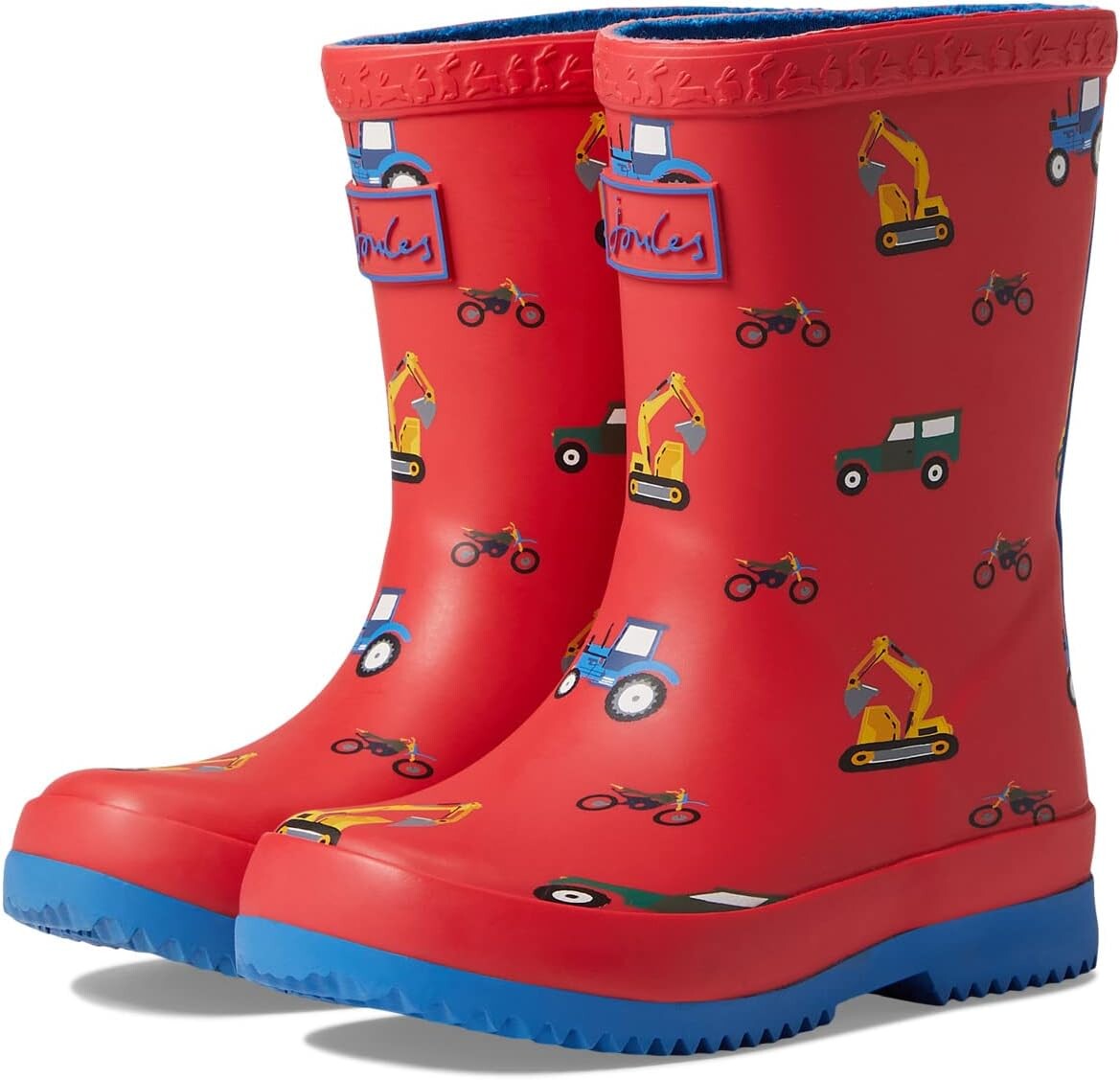 

Резиновые сапоги Welly Print Joules, цвет Red Vehicles