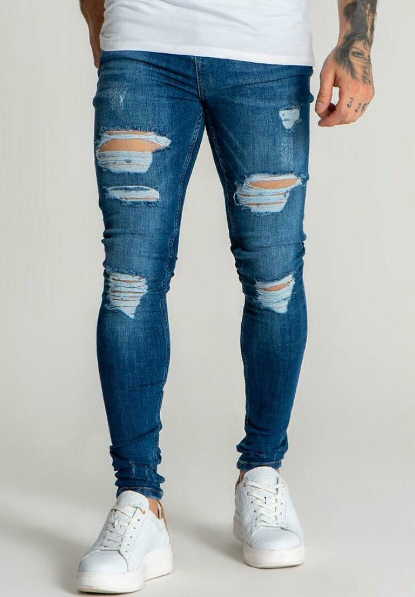 

Джинсы Skinny Fit Core Destroyed Gianni Kavanagh, цвет dark blue