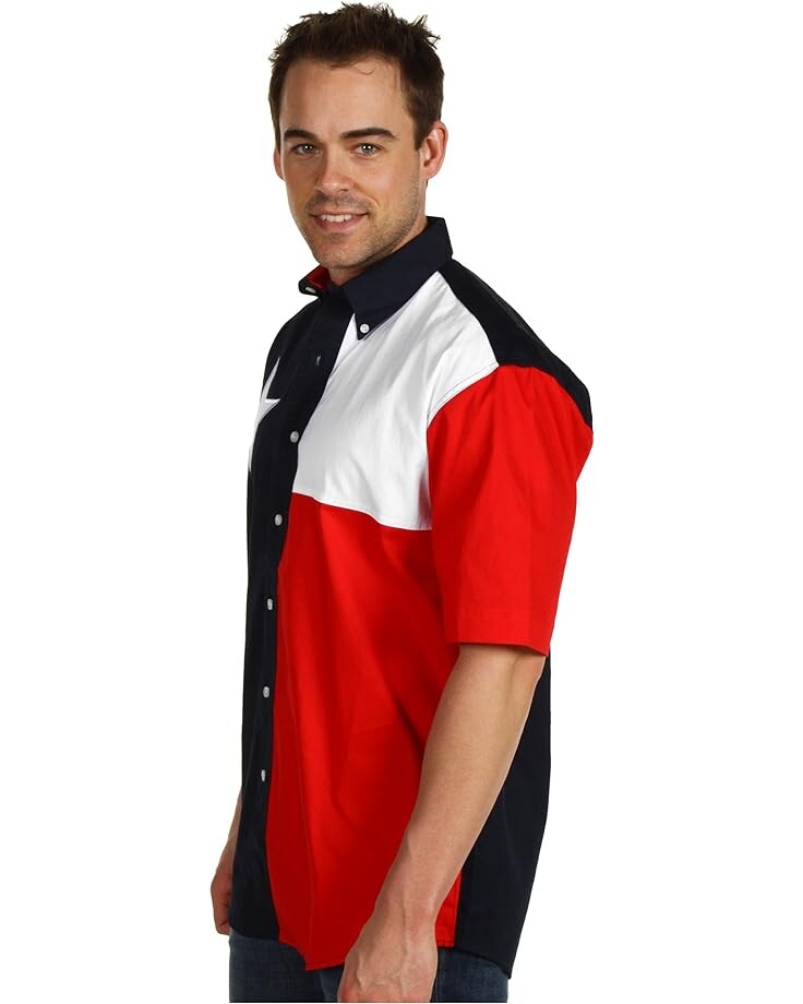 

Рубашка Roper S/S Pieced Texas Flag Shirt, естественный