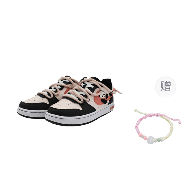 

Кроссовки Nike Court Borough Skateboarding Shoes Women's Low-top Core Black / Cloud White / Team Shock Pink 2, розовый