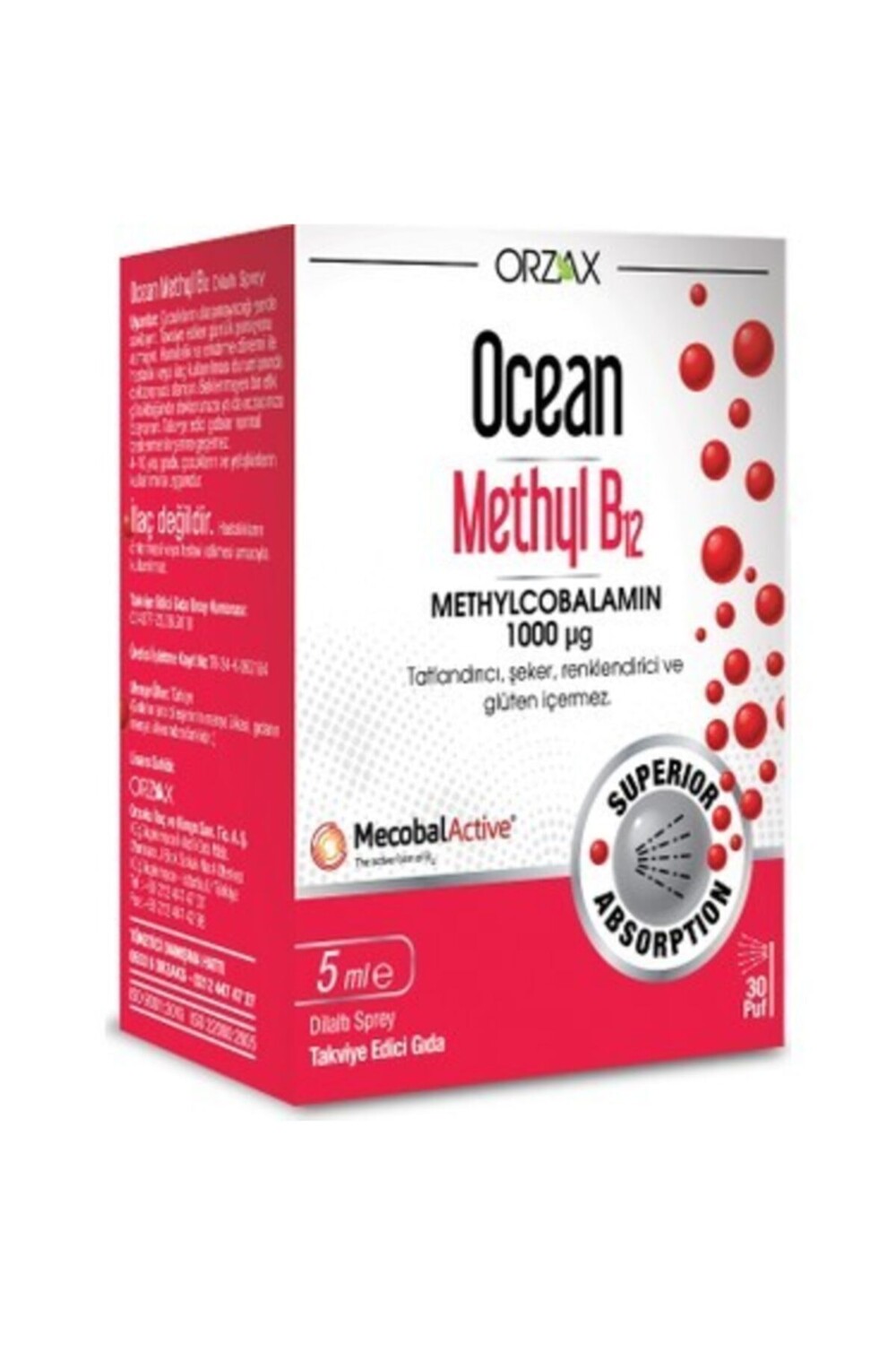

Ocean Methyl B12 1000 мкг 5 мл спрей