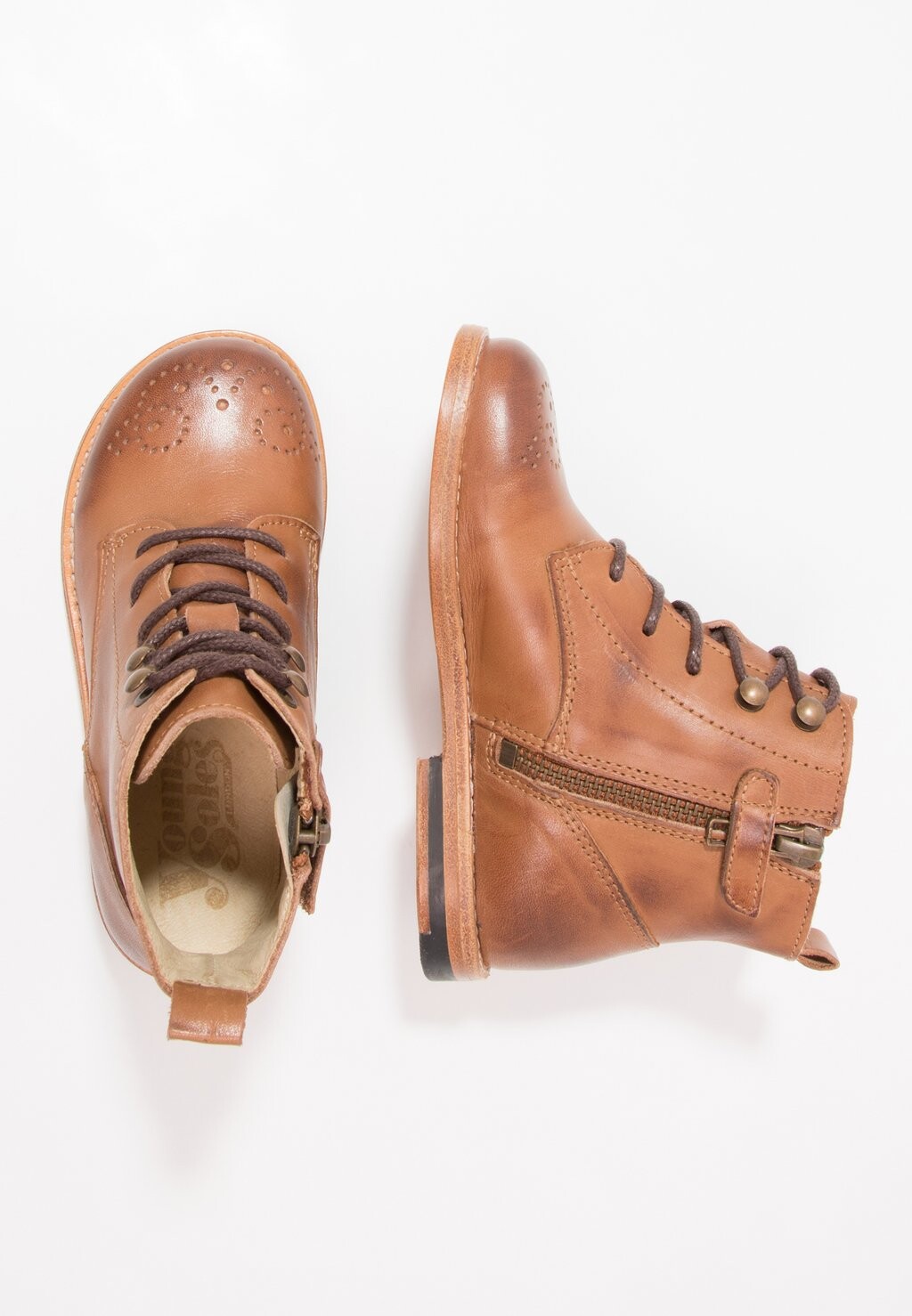 

Ботильоны на шнуровке BUSTER Young Soles, цвет tan