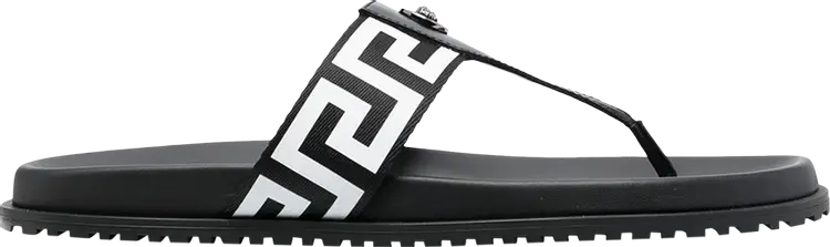

Кроссовки Versace Greca Sandal 'Black White', черный