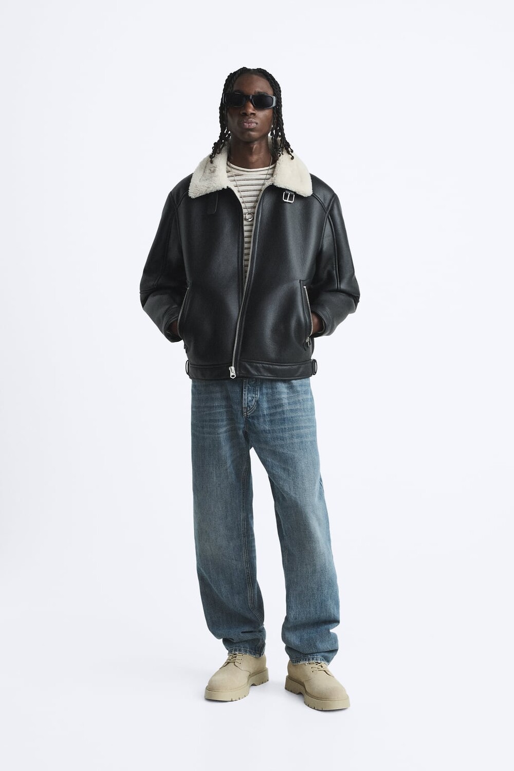 

Двусторонний пиджак ZARA, черный