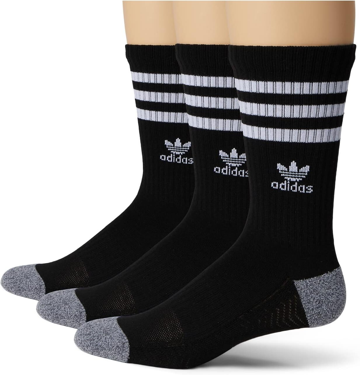 

Носки Roller Crew (3 пары) adidas, цвет Black/White