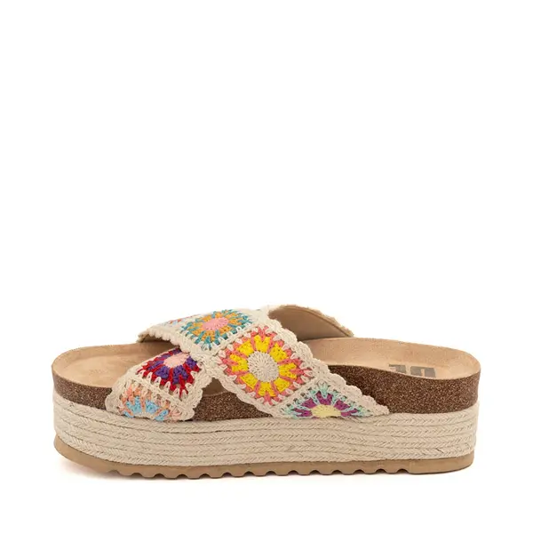 

Сандалии Womens Dirty Laundry Plays Platform Slide Sandal, цвет Natural/Multicolor