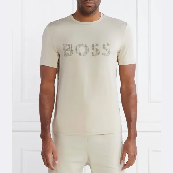 

Активная футболка стандартного кроя Boss, бежевый