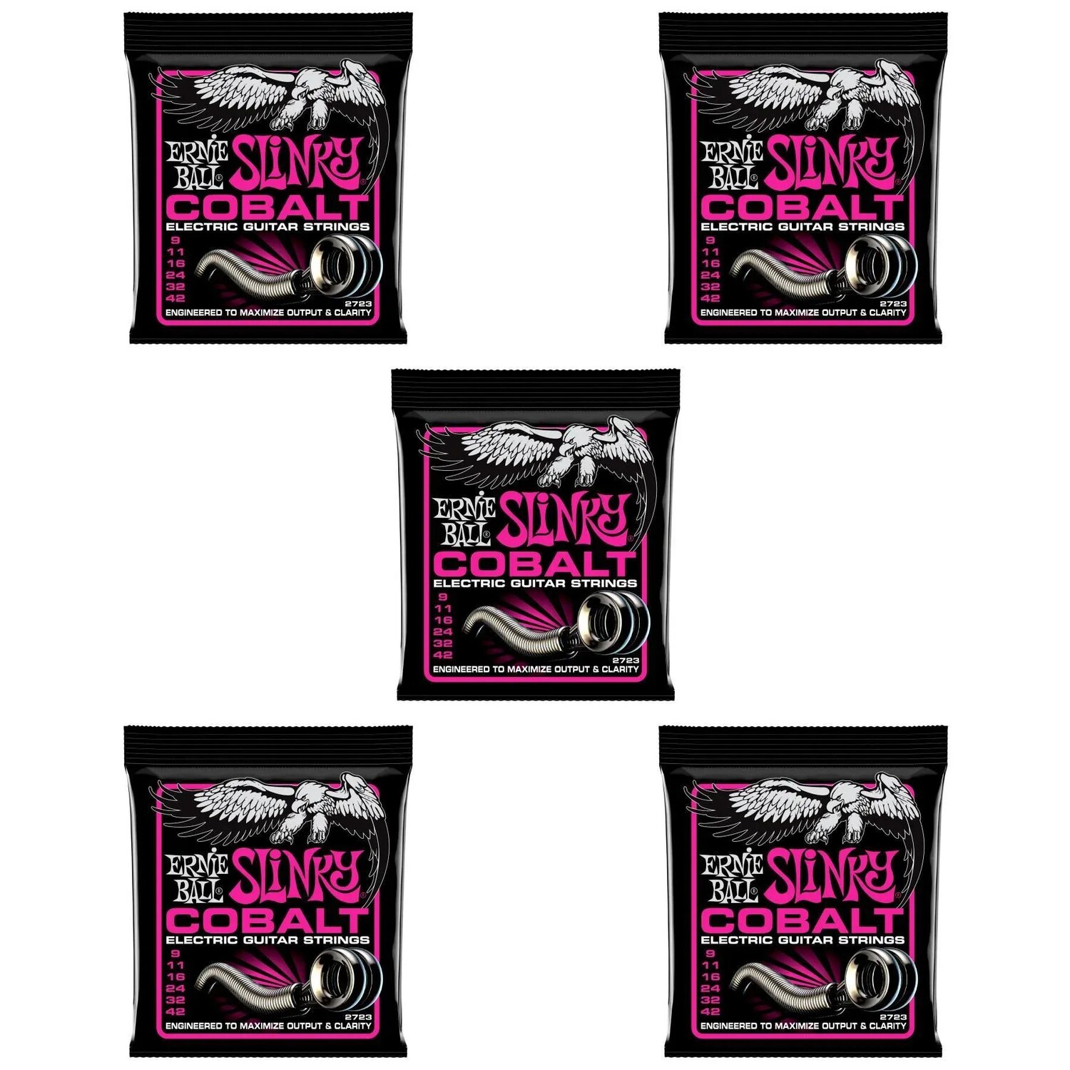 

Струны для электрогитары Ernie Ball 2723 Super Slinky, кобальтовые — .009-.042 (5 шт.)