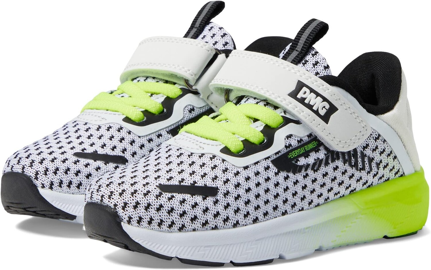 

Кроссовки Primigi 39571, цвет White/Black/Lime