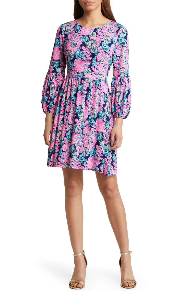 

Расклешенное платье с цветочным принтом Auralia LILLY PULITZER