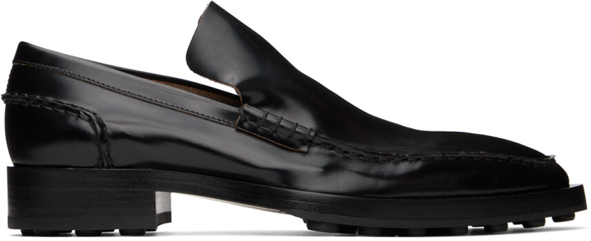 

Черные кожаные лоферы Jil Sander, Черный, Черные кожаные лоферы Jil Sander