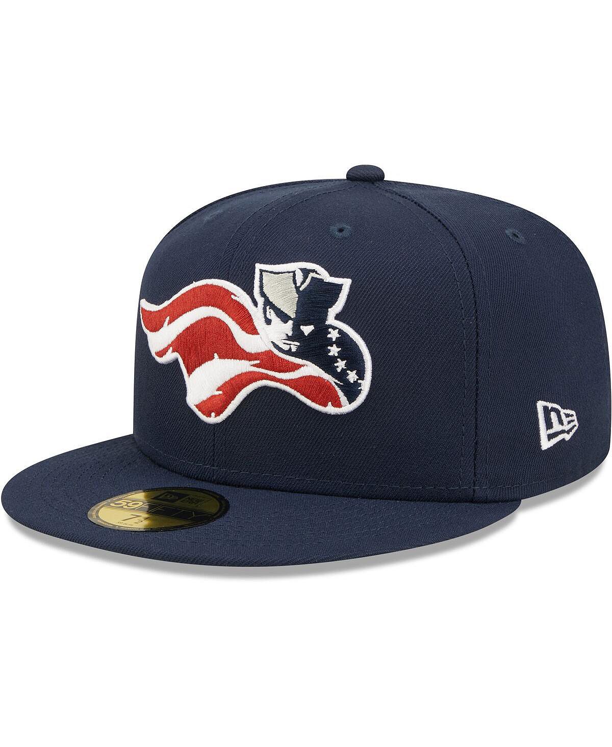 

Мужская темно-синяя приталенная шляпа Somerset Patriots Home Authentic Collection 59FIFTY New Era