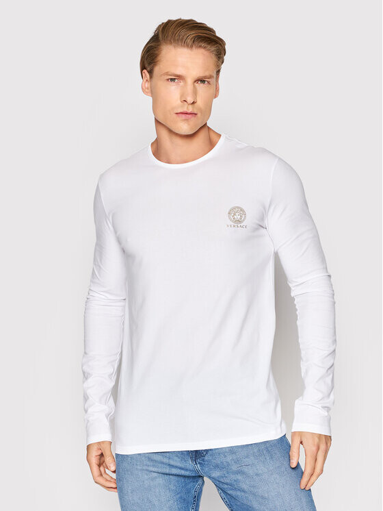 

Классический крой с длинными рукавами Versace, белый