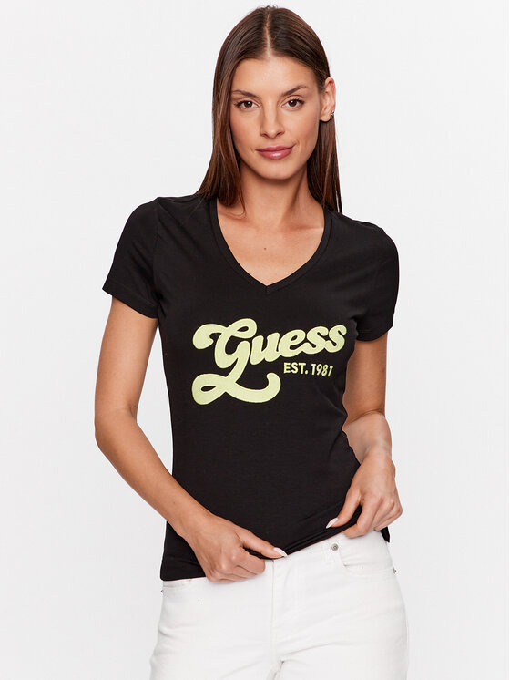 

Футболка узкого кроя Guess, черный