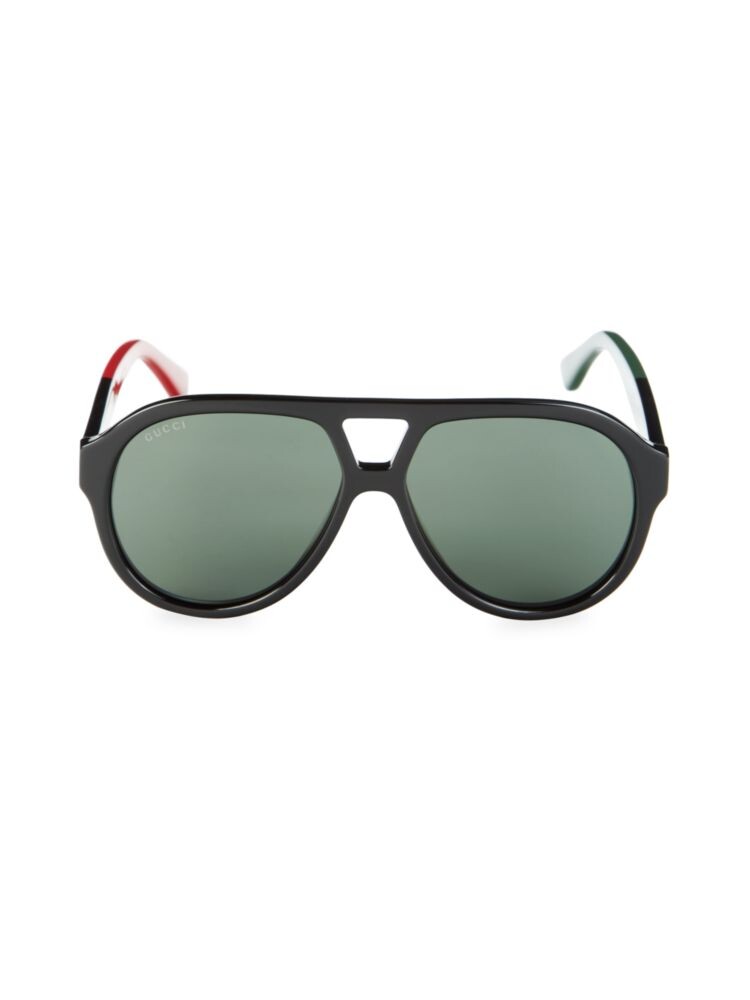 

Солнцезащитные очки-авиаторы 56MM Gucci, черный