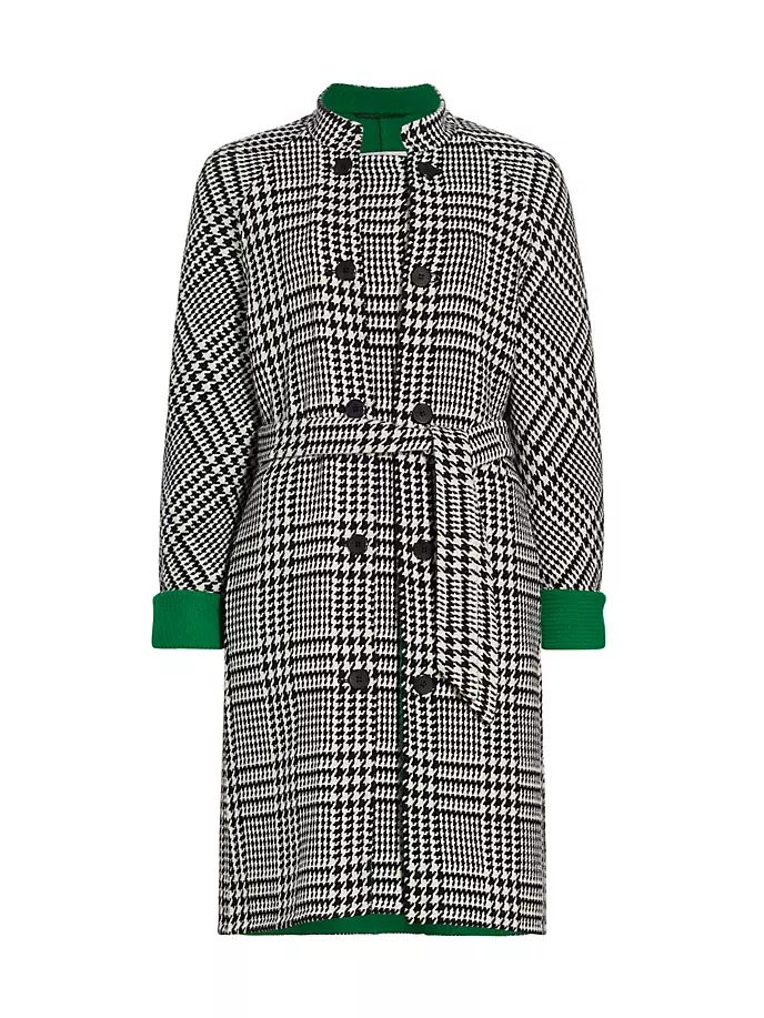 

Шерстяное пальто Diomede с узором «гусиные лапки» Max Mara, белый