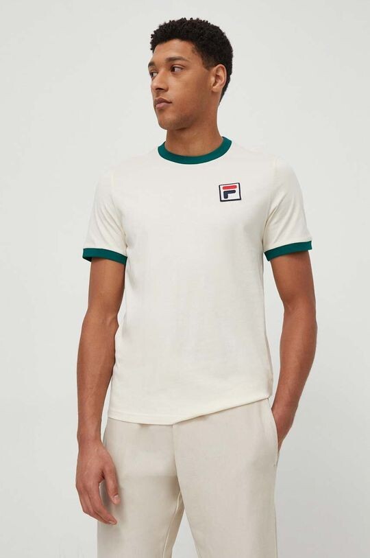 

Хлопковая футболка Fila, бежевый