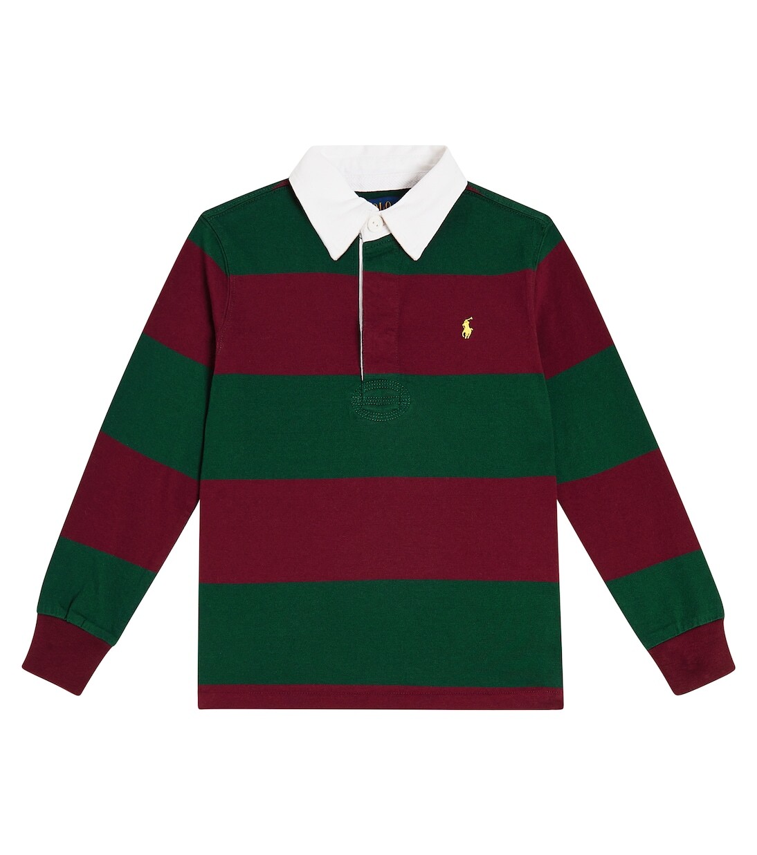 

Полосатая хлопковая рубашка Polo Ralph Lauren Kids, мультиколор