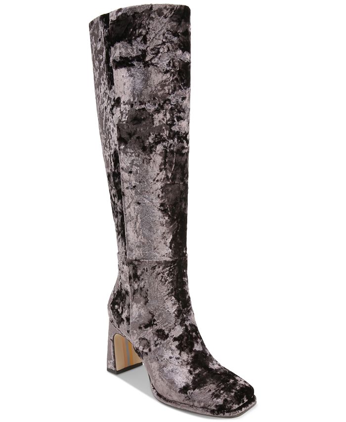 Женские ботинки Issabel с квадратным носком и скульптурным каблуком Sam Edelman, цвет Coffee Bean