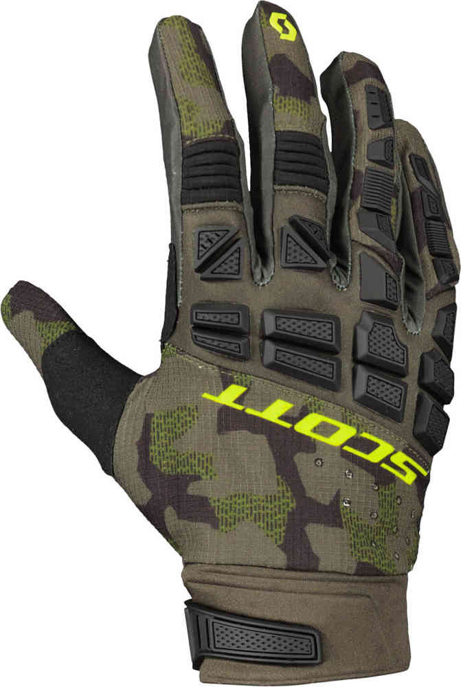 Перчатки X-Plore Pro для мотокросса Scott, камуфляж/желтый перчатки scott с утеплением размер m черный