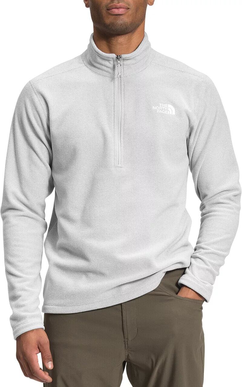 

Мужской флисовый пуловер с текстурированной отделкой The North Face с молнией 1/4