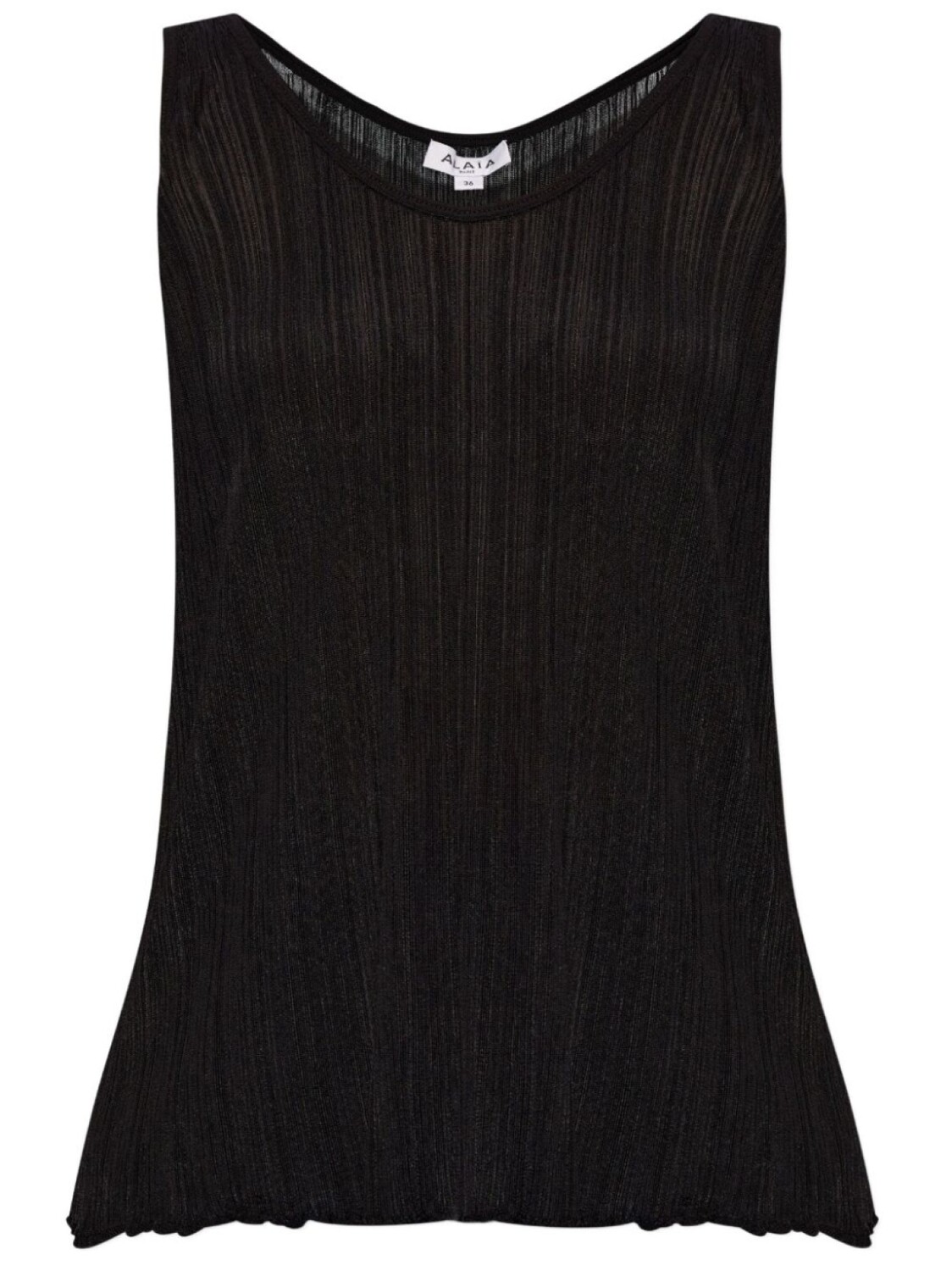 

Alaïa топ с U-образным вырезом, черный