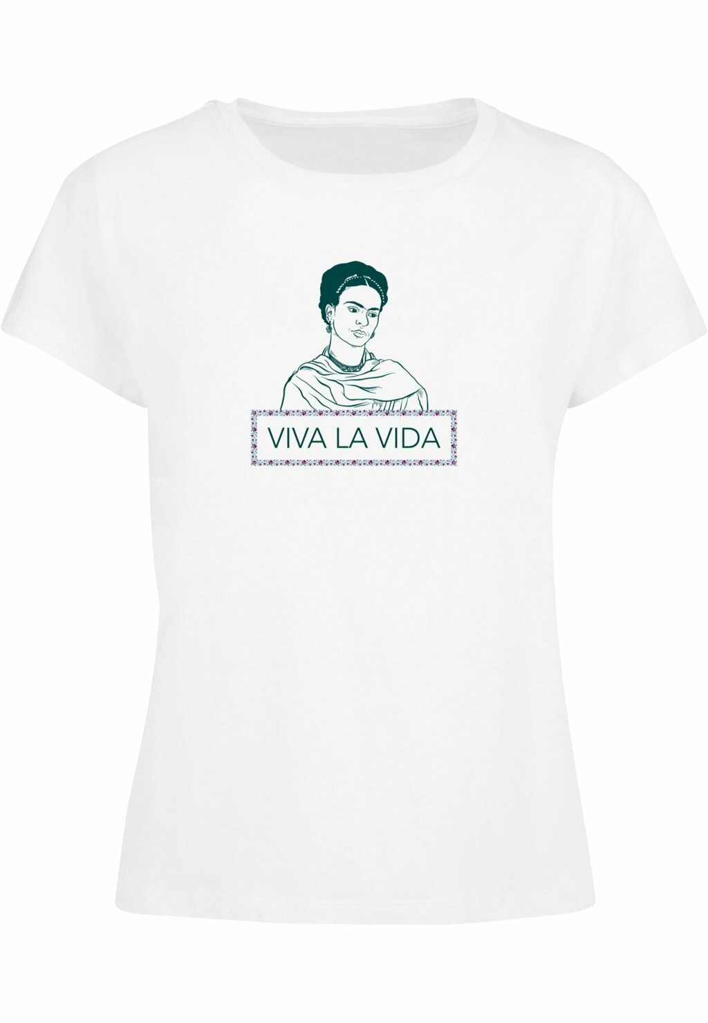 

Футболка с принтом FRIDA KAHLO VIVA LA VIDA BOX TEE Merchcode, цвет white