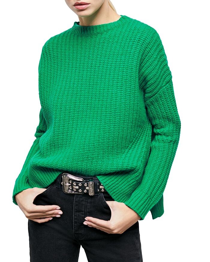 

Свитер свободного кроя с круглым вырезом The Kooples, Зеленый