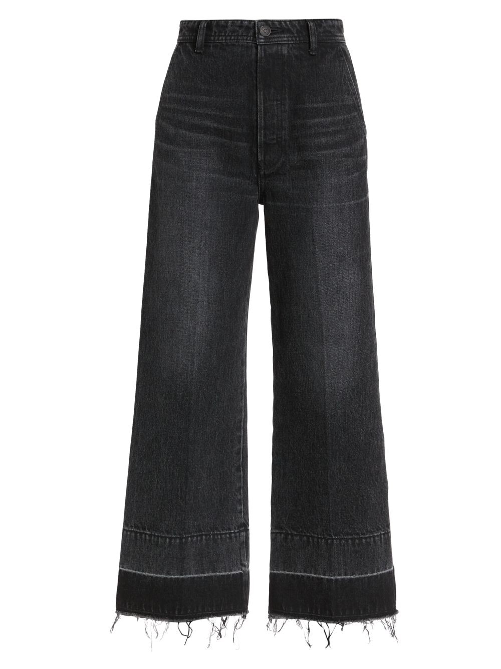 

Широкие укороченные джинсы до щиколотки Elba Moussy Vintage, черный