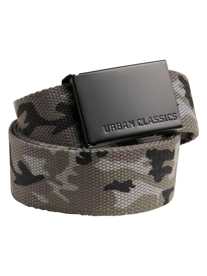 

Ремень Urban Classics, цвет grey camo/black