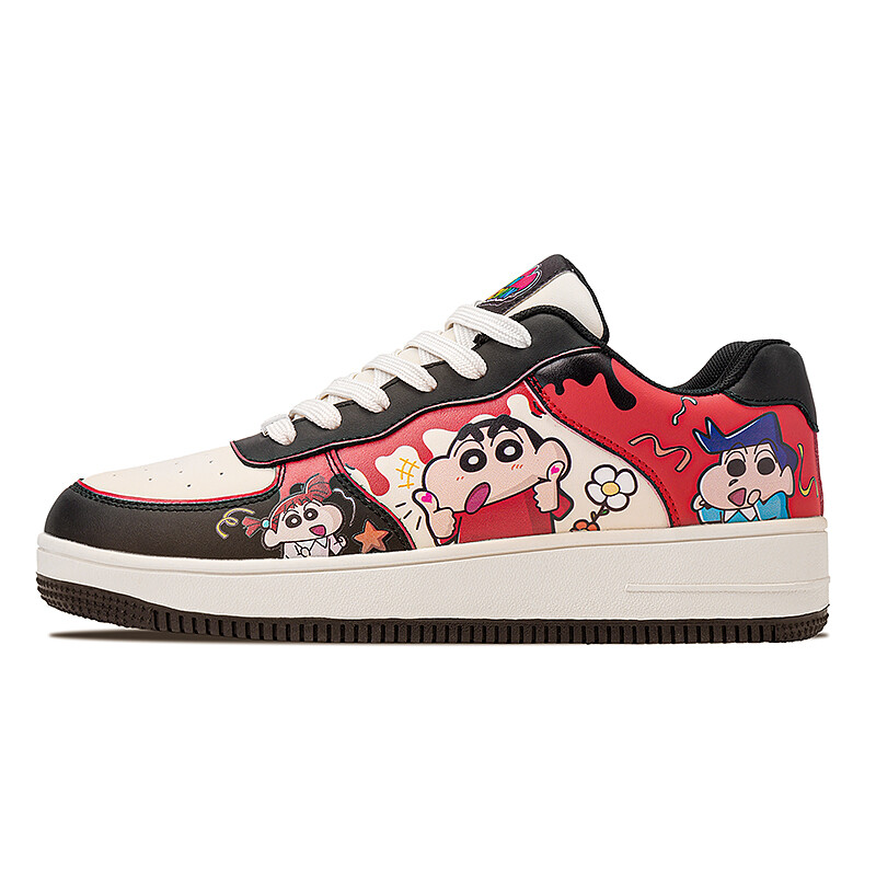 

Кроссовки Crayon Shinchan/Crayon Shinchan Skateboarding Shoes Unisex Low-top, белый/серебряный