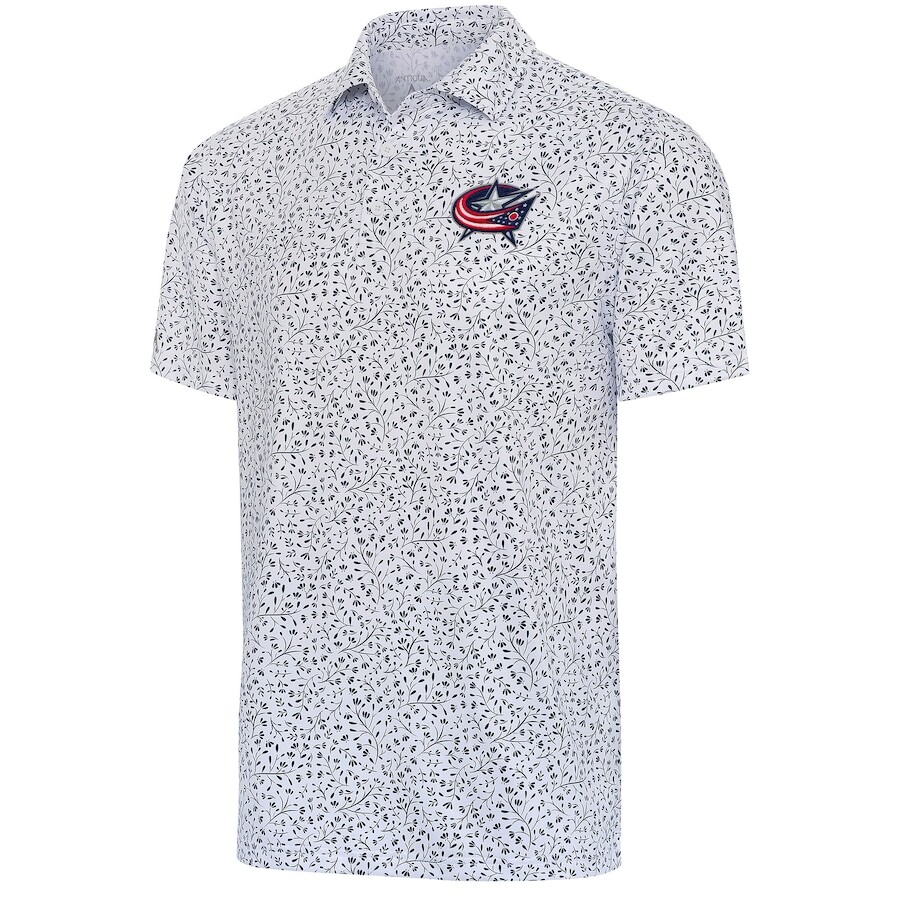 

Поло с коротким рукавом Antigua Columbus Blue Jackets, белый