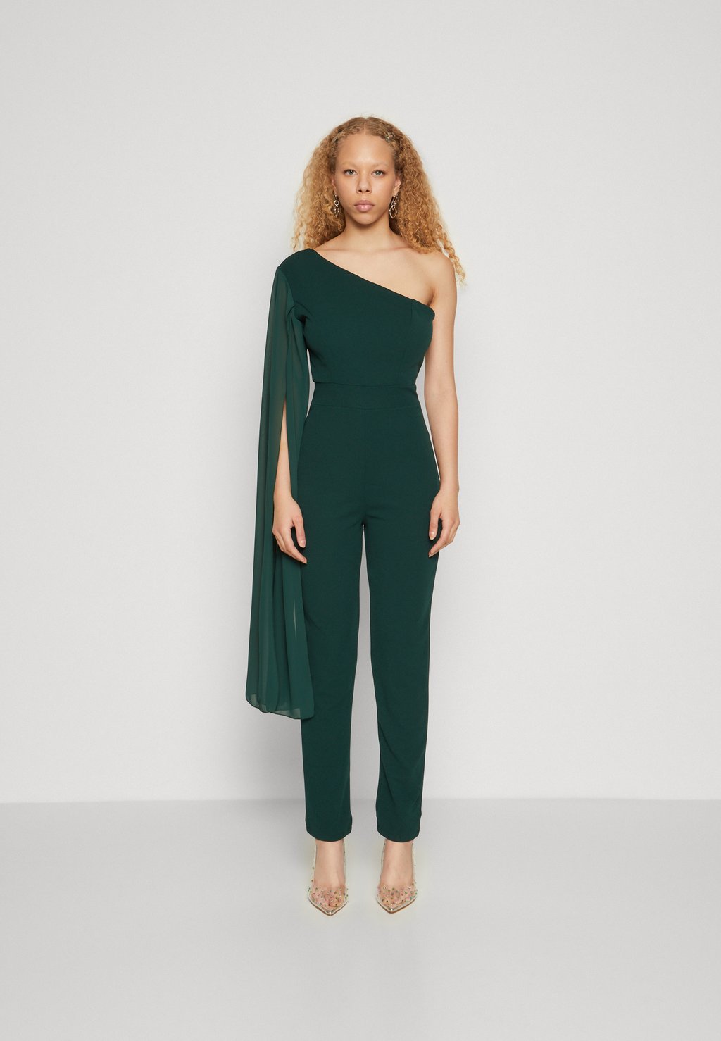 

Комбинезон WAL G. LOURA CAPE SLEEVE, цвет forest green