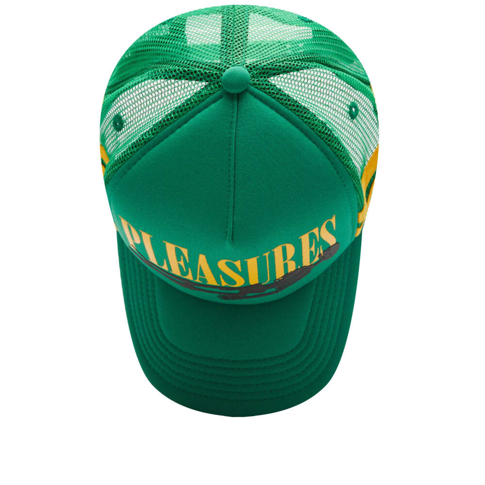 

Кепка Pleasures Bones Trucker Snapback, зеленый