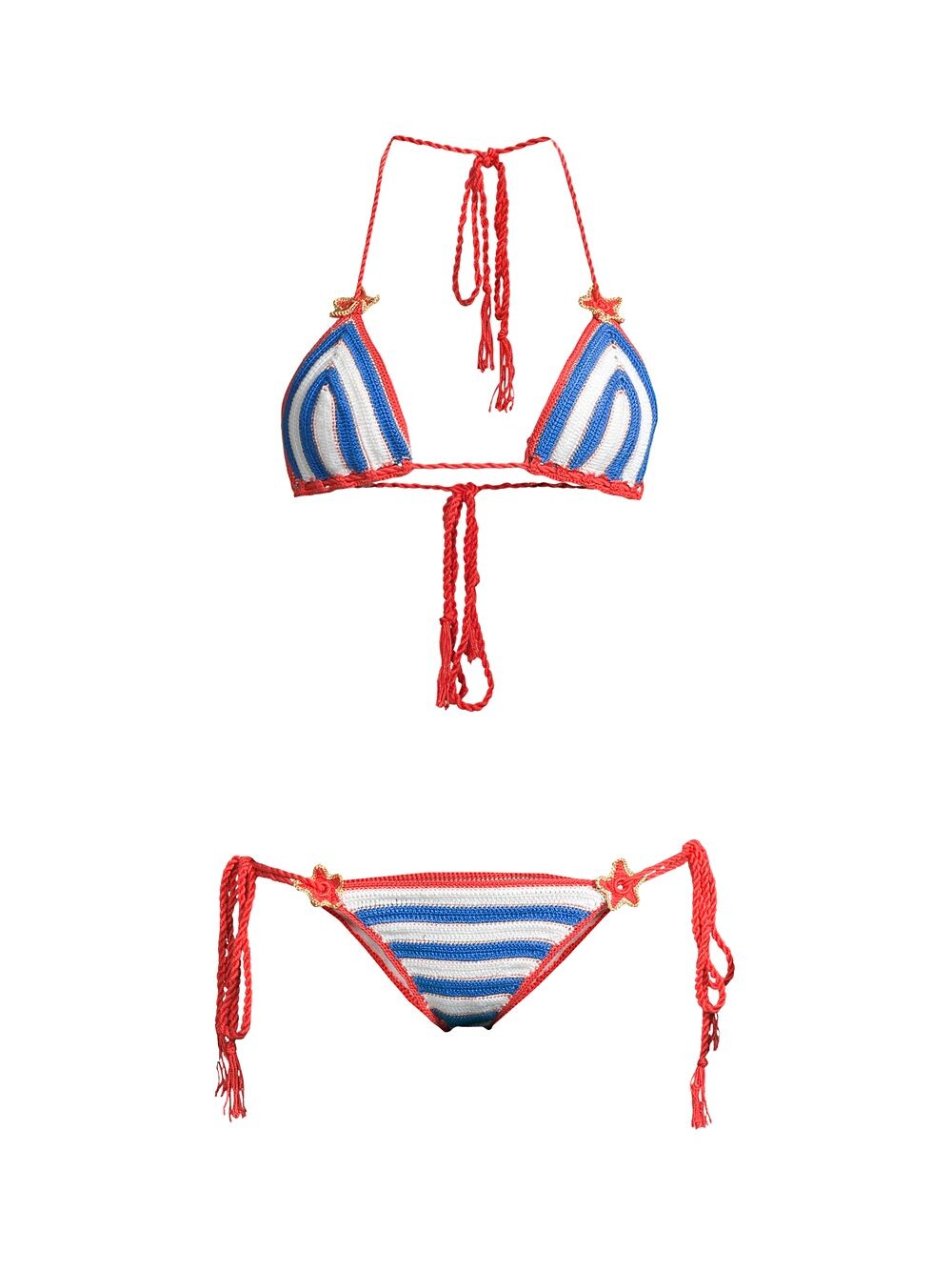 

Комплект бикини с треугольными чашечками крючком Sabrina My Beachy Side, нави, Белый