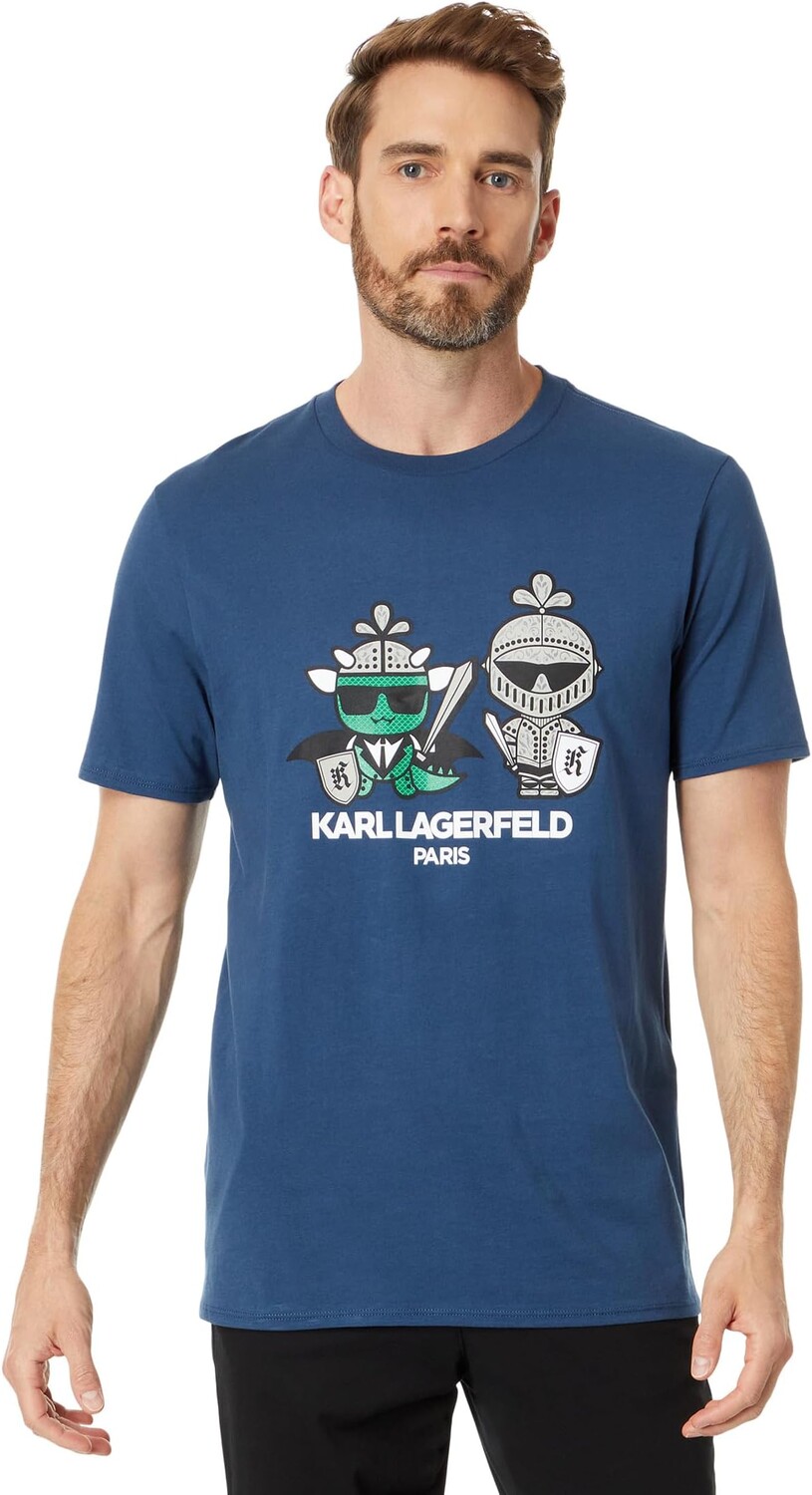 

Футболка Karl and Choupette Armor Karl Lagerfeld Paris, темно-синий