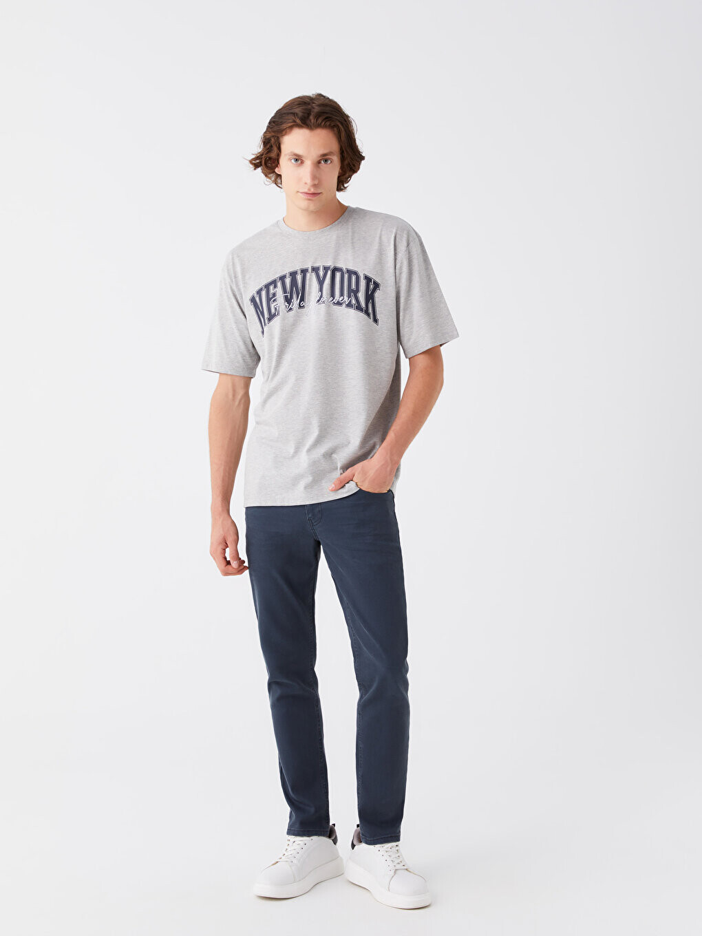 

Мужские джинсовые брюки 750 Slim Fit LCW Jeans, зеленое родео, Зеленый
